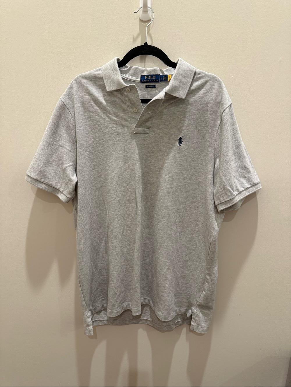 Polo Ralph Lauren Men’s Large Gray Classic Fit Short Sleeve Polo